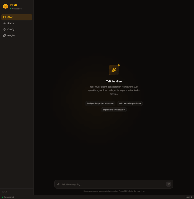 Hive Desktop Demo